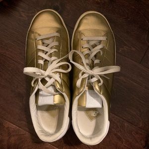 Gold New Balance Sneakers!